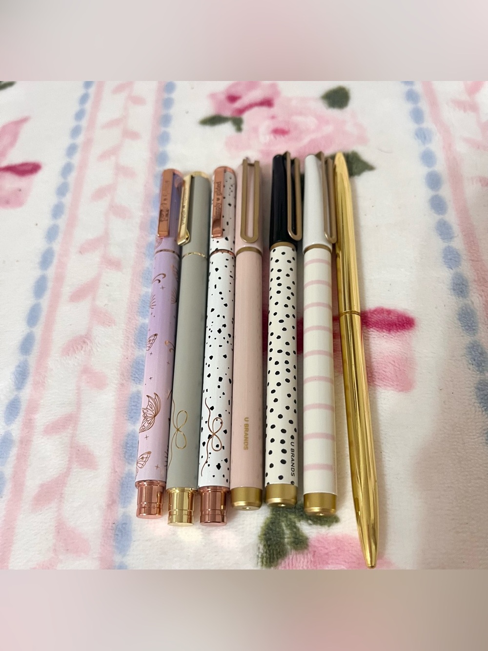 U Brands and Simply Gilded Set of 7 Decorative Ballpoint Pens